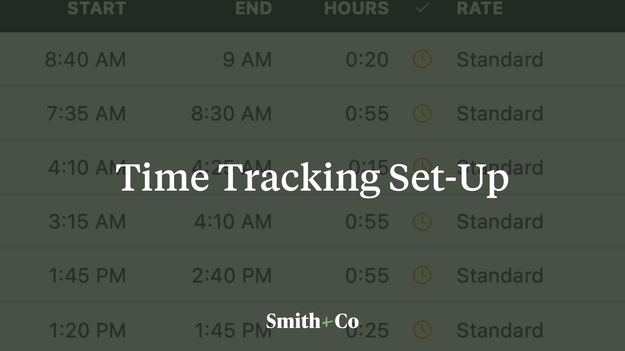 The Best Way to Set-Up Time Tracking